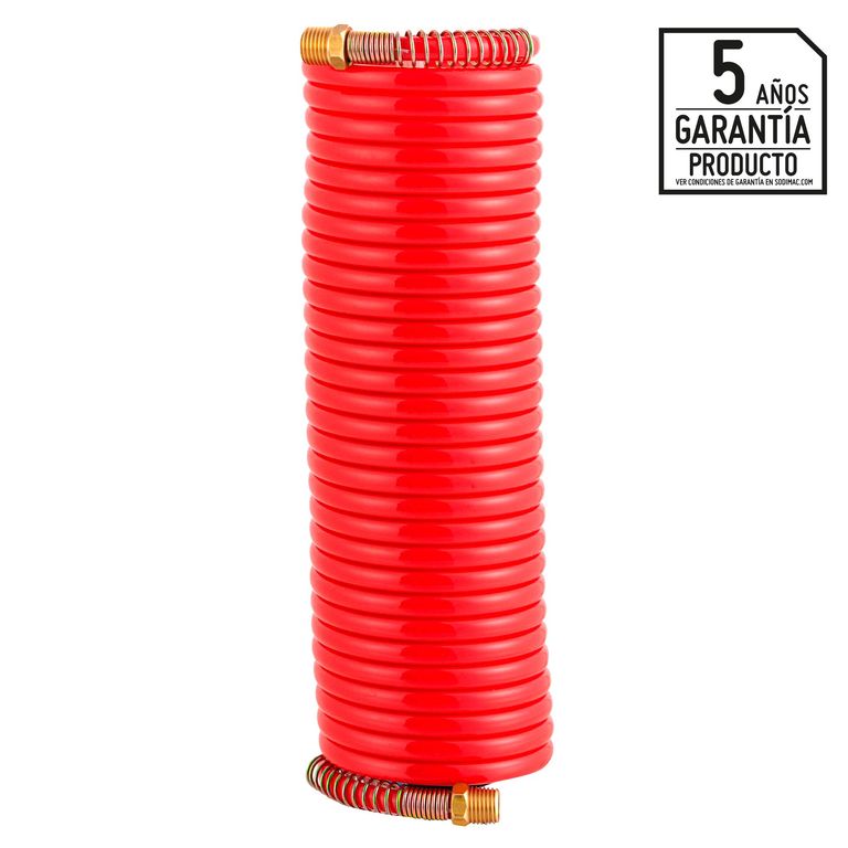 Manguera de Aire Espiral 1/4" 15m Polietileno Uberman