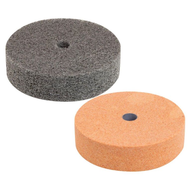 Piedra Abrasiva + Rueda Pulidora para Esmeril