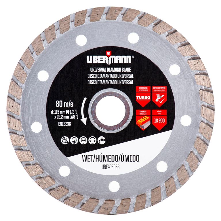 Disco Diamantado Universal para concreto 4.5''