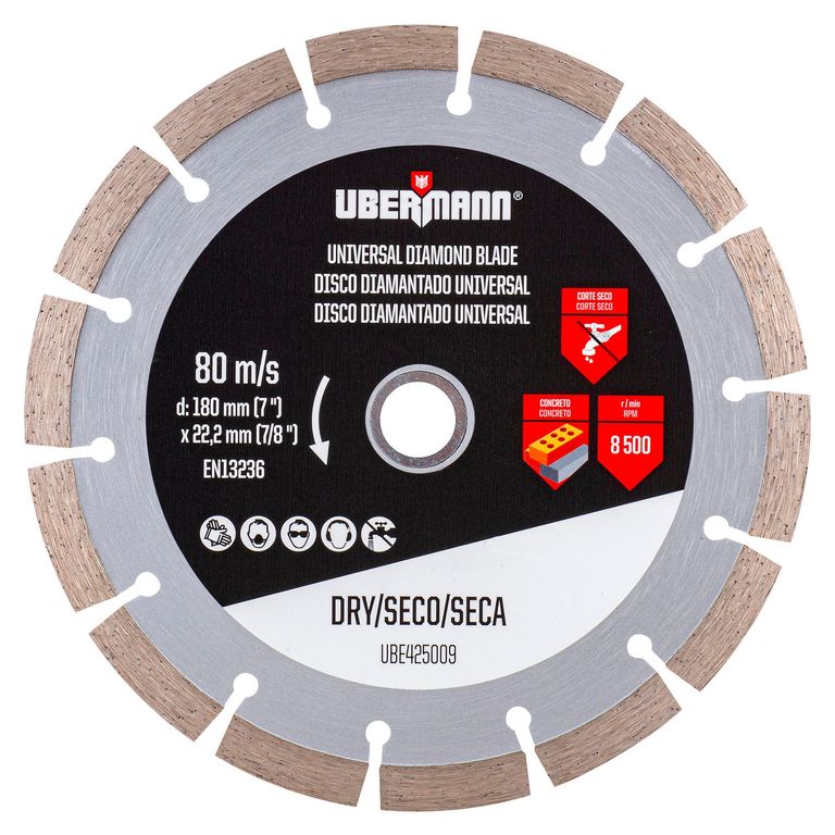 Disco Diamantado Universal para concreto 7''