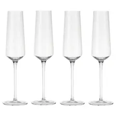 JUST HOME COLLECTION - Copa Flauta Transparente 4 unid.