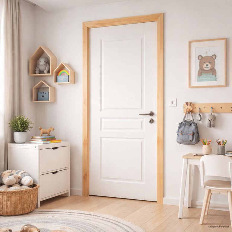 Combo Puerta Interior HDF Capital Blanco (incluye Marco)