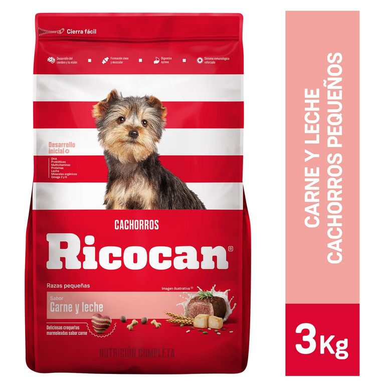 Cachorro Raza Pequeña Alimento Perro 3k Carne/Leche