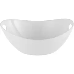 JUST HOME COLLECTION - Fuente con Asa Mediana Blanca