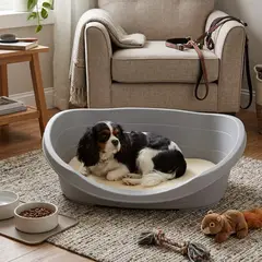 PETIZOOS - Cama Plástica Mascotas 80x54.5x24.5cm