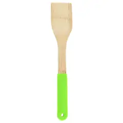 JUST HOME COLLECTION - Espátula de Bamboo y Silicona Verde