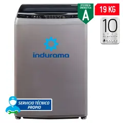 INDURAMA - Lavadora 19 Kg LRI-19CR Inox