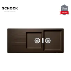 SCHOCK - Lavadero de Cocina 2 Pozas Signus Bronze 116 x 50 cm