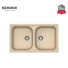SCHOCK - Lavadero de Cocina 2 Pozas Lithos 86 x 50 cm