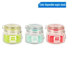KEEP - Frasco De Vidrio Hermético Colores 500Ml