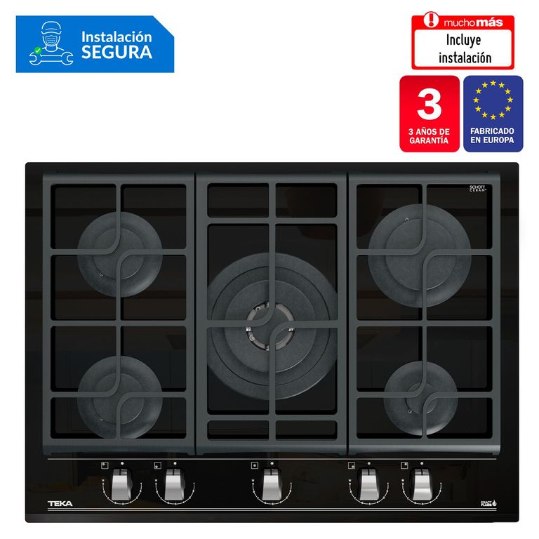Cocina empotrable Gas GZC 75330 XBB X5 Quemadores