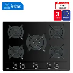TEKA - Cocina empotrable Gas GBC 75030 X5 Quemadores