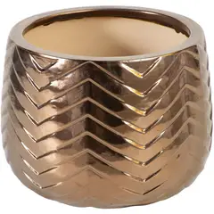 JUST HOME COLLECTION - Maceta Ema Color Dorado 30x23x
