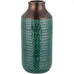 JUST HOME COLLECTION - Florero Kaula Cerámica Verde Jade 19x42cm