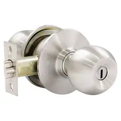 YALE - Cerradura de Pomo Baño Carolina Roseta Acero Inoxidable