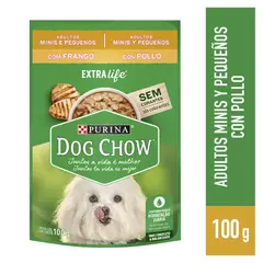 DOG CHOW - Adultos Razas Pequeñas Alimento Perros 100gr Pollo