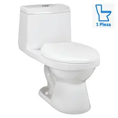 TREBOL - WC Inodoro One Piece Savona Lux Blanco