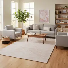 JUST HOME COLLECTION - Alfombra Rectangular Beige Siroc Diagonal 160x230cm