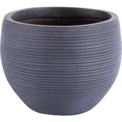 JUST HOME COLLECTION - Macetero Stripe Gris 29x22x