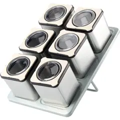 JUST HOME COLLECTION - Set 6 Especieros Atril Magnético