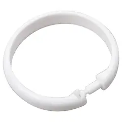 CASA BONITA - Set de 12 Ganchos Blancos para Cortinas de Baño