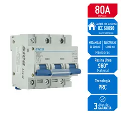 SICA - Interruptor Termomagnético 3x80A