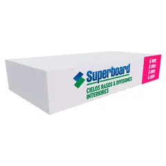 undefined - Plancha Fibrocemento Superboard 1.22 m x 2.44 m x 6 mm