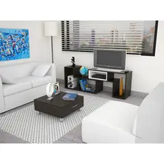 TUHOME - Combo Mesa de TV 40" + Mesa de Centro Beijing