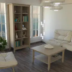 TUHOME - Combo Estante Librero + Mesa de Centro Essential