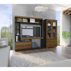 TUHOME - Combo Centro de Entretenimiento TV 52" + Vitrina Classic