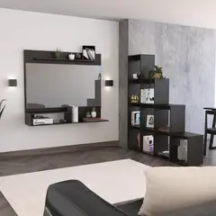 TUHOME - Combo Panel de TV 55" + Biblioteca Librero Beijing