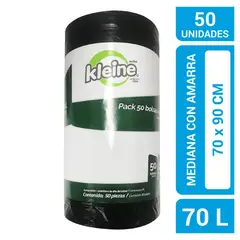KLEINE WOLKE - Bolsa de Basura 70L 50 Unidades