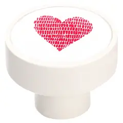 FIXSER - Jalador de Perilla Madera Corazón 36 mm