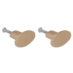 VIDHI - Pack 2 Pomos Bronce Pulido 34mm