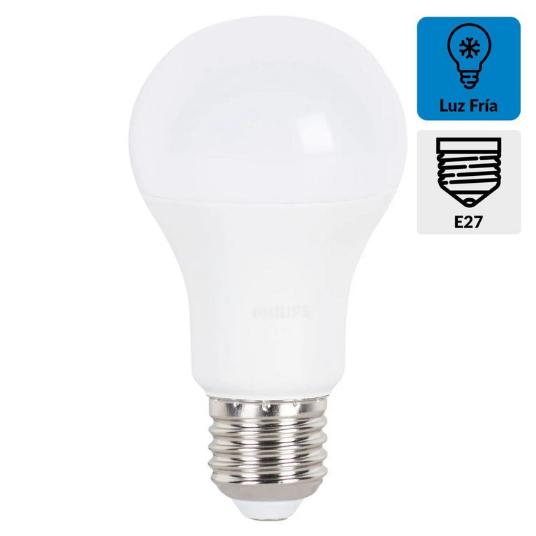 Foco LED Bulbo A60 E27 12W Luz Blanca