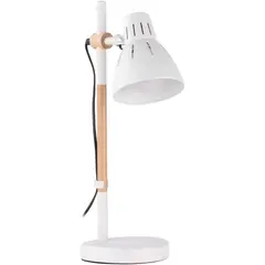 JUST HOME COLLECTION - Lámpara de Escritorio Philis 1L E27 Blanco
