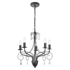 JUST HOME COLLECTION - Lámpara Colgante Blacken 5L E14