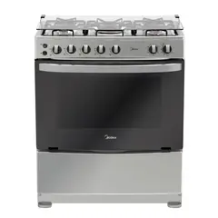 MIDEA - Cocina a Gas 5 Hornillas MCGE30CT6CG Silver
