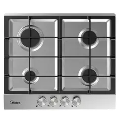 MIDEA - Cocina Empotrable a Gas 4 Hornillas MTGB24R6FAS Inox