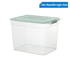 REYPLAST - Caja Rectangular #45 con Broches 31L