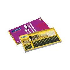 TRAMONTINA - Juego de Cubiertos 24 Piezas New Kolor Negro