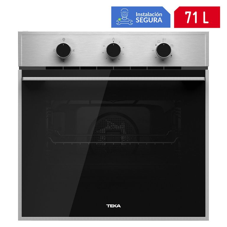 Horno Empotrable a Gas 71 Lt HSB 740 G SS Inox/Negro