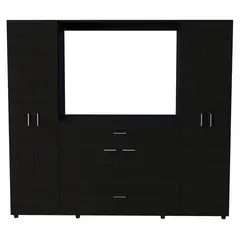 TUHOME - Ropero Wengué 7 Puertas 1 Cajón Manila