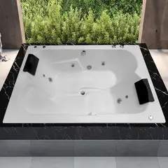 undefined - Tina Hidromasaje Rectangular Iguazu Ejecutiva 120x180cm Blanca