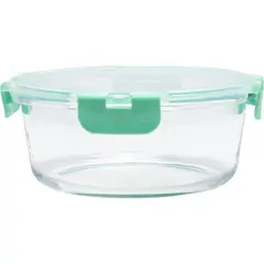 JUST HOME COLLECTION - Táper De Vidrio Clip Vidrio Redondo 950Ml