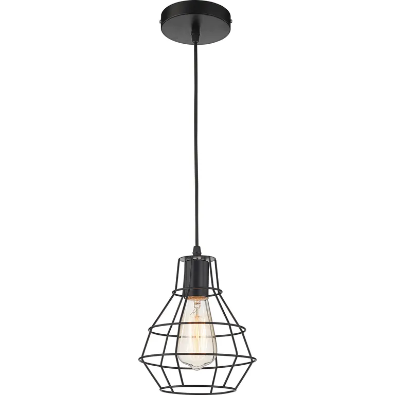 Lámpara Colgante de Techo 1 Luz New Caruso Negro