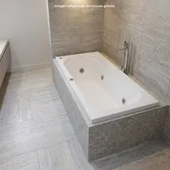 CUBA&SPA - Tina Hidromasaje Rectangular Zeus Builder 170x75cm Blanca