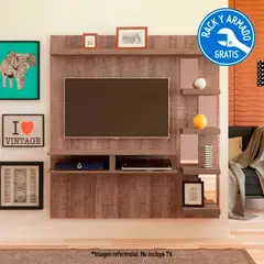 MEGARACK - Panel TV Premium Canela 55''