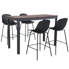 JUST HOME COLLECTION - Juego de Bar de Terraza 4 Personas Montpellier