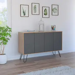 TUHOME - Aparador Vassel Miel/Plomo